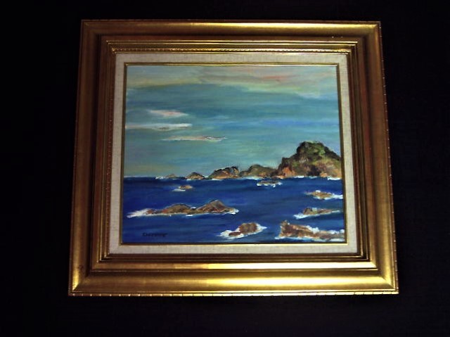 F8号モ゙ダンな秀作です写真10枚です油彩です F8号