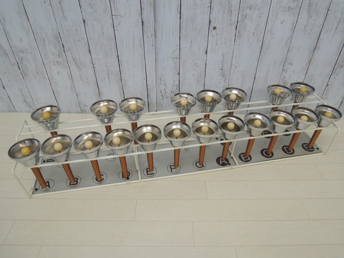 ミュージック ハンドベル 20音セット スタンド付き ウチダ