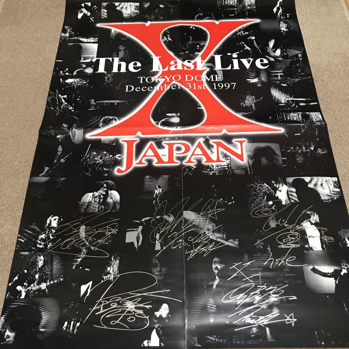 XJAPAN HEATH直筆サイン入りポスター サイン入り】 X JAPAN THE LAST