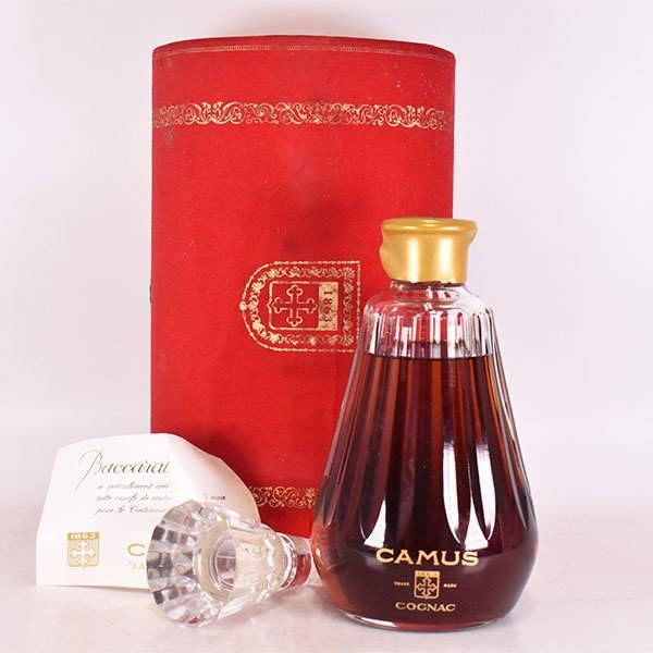 未開栓 カミュ コニャック バカラ クリスタル シュリンク付 コルク