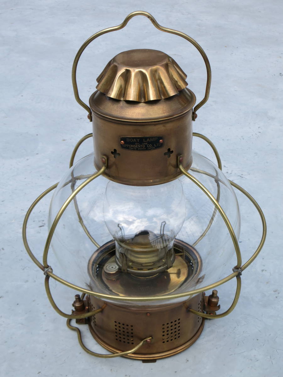 日本船燈株式会社 MAST HEAD LIGHT オイルランプ 航海灯 ◇航海灯（日本