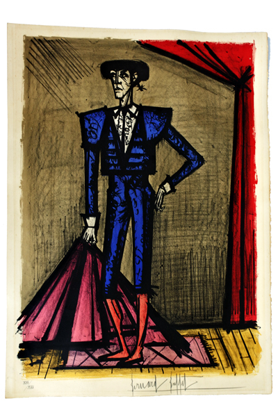 ビュフェ リトグラフ 「闘牛士 」 Amazon | ベルナール ビュッフェ