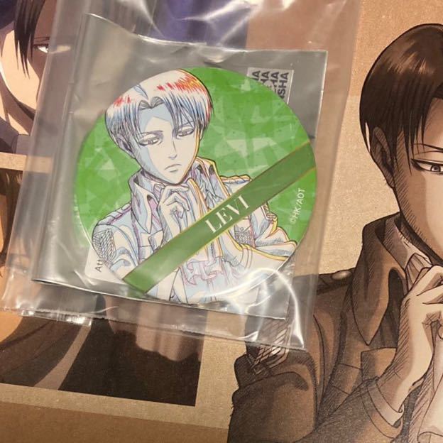 進撃の巨人 リヴァイ 兵長 wit studio 原画集 特典缶バッジ 進撃の巨人