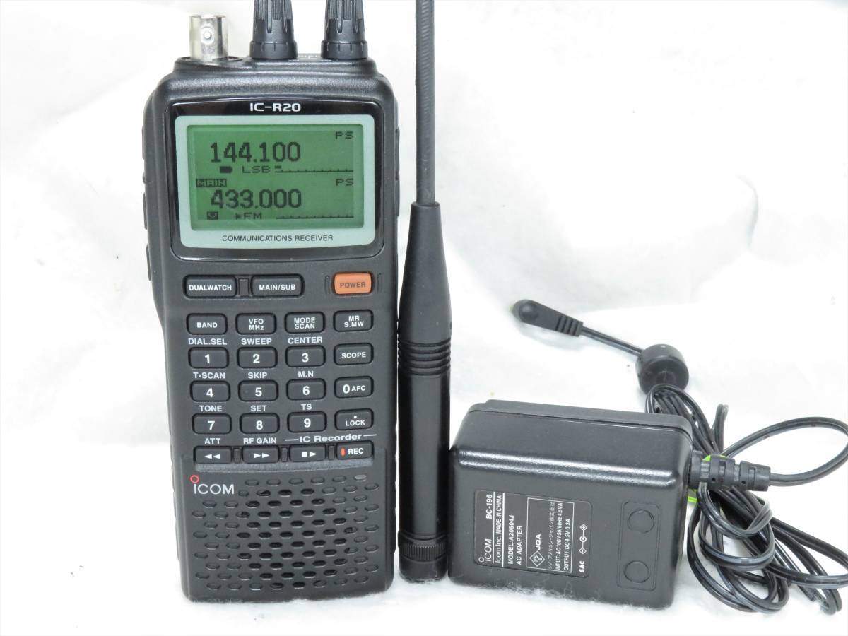 ジャンク アイコム IC-R20 コミュニケーション レシーバー 中古品