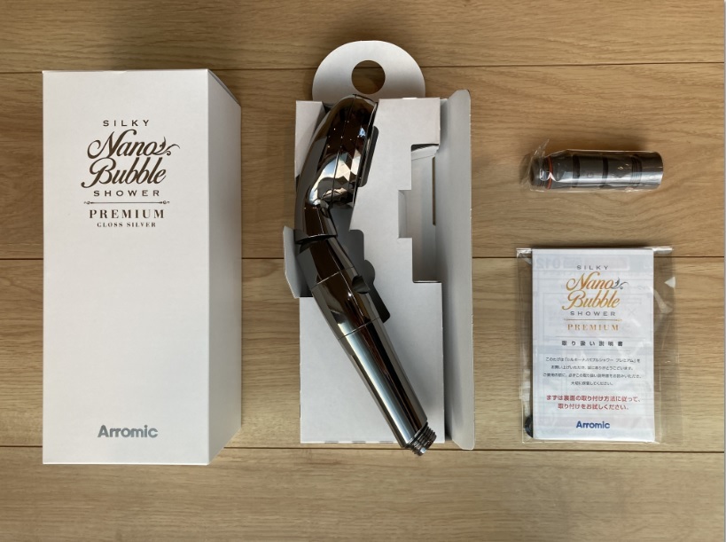 アラミック シルキーナノバブルシャワー グロスシルバー ナノバブル