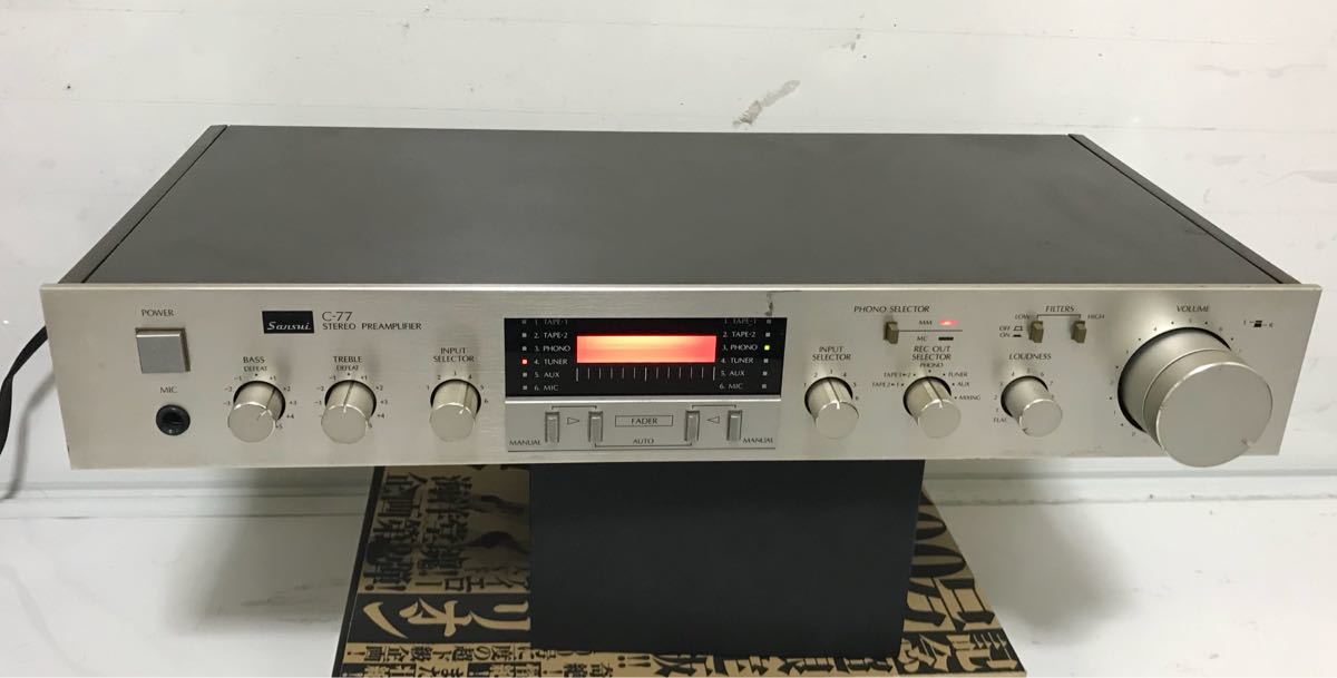 Sansui CA-606 ステレオコントロールアンプ 山水 【公式通販】