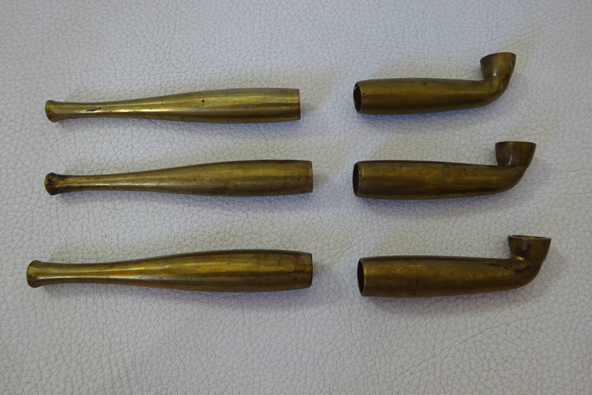 K10刻印 金 パイプ 煙管 喫煙具 アンティーク 海】K10刻印パイプ煙管