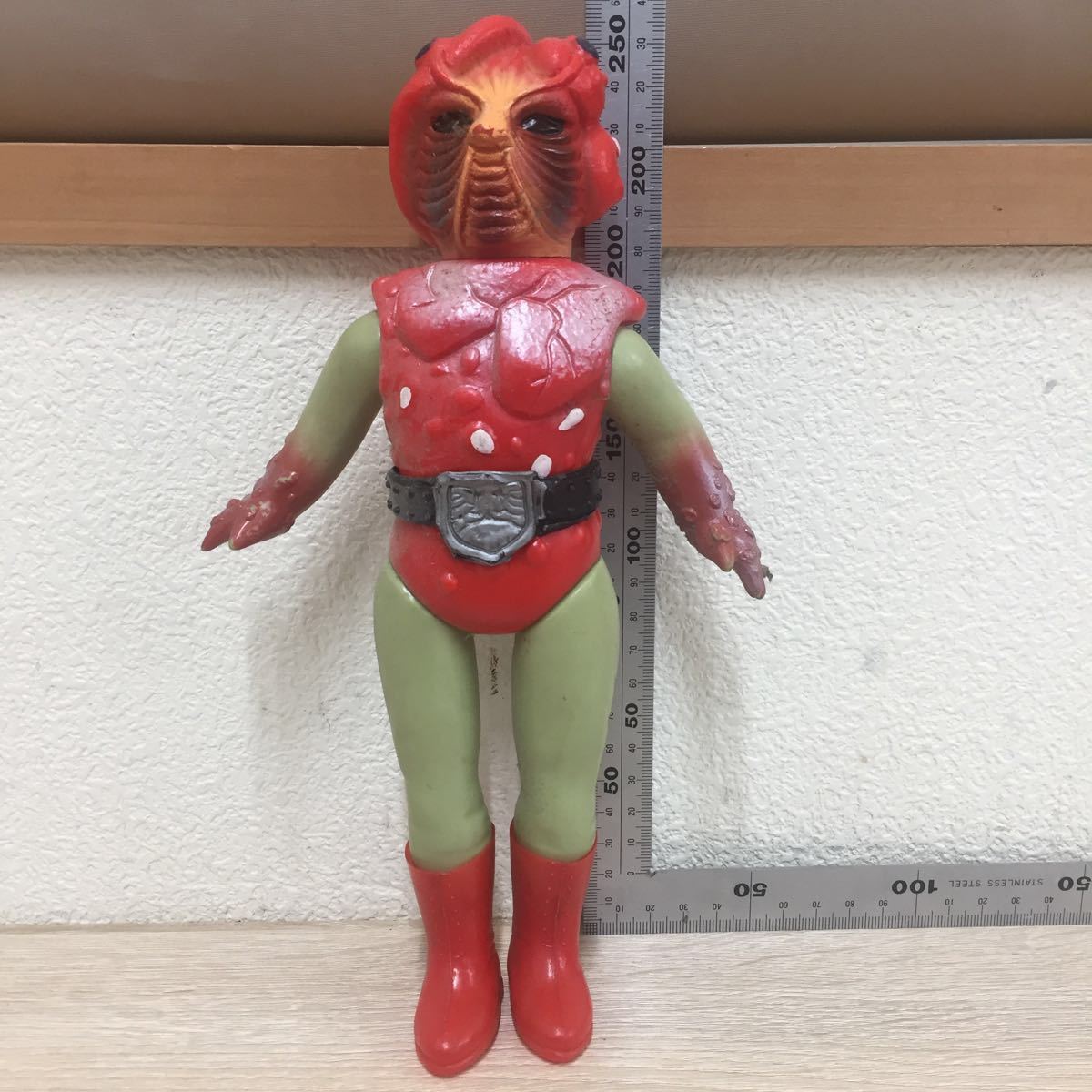 貴重・当時物 仮面ライダー キノコモルグ ミニソフビ 珍色 旧バンダイ