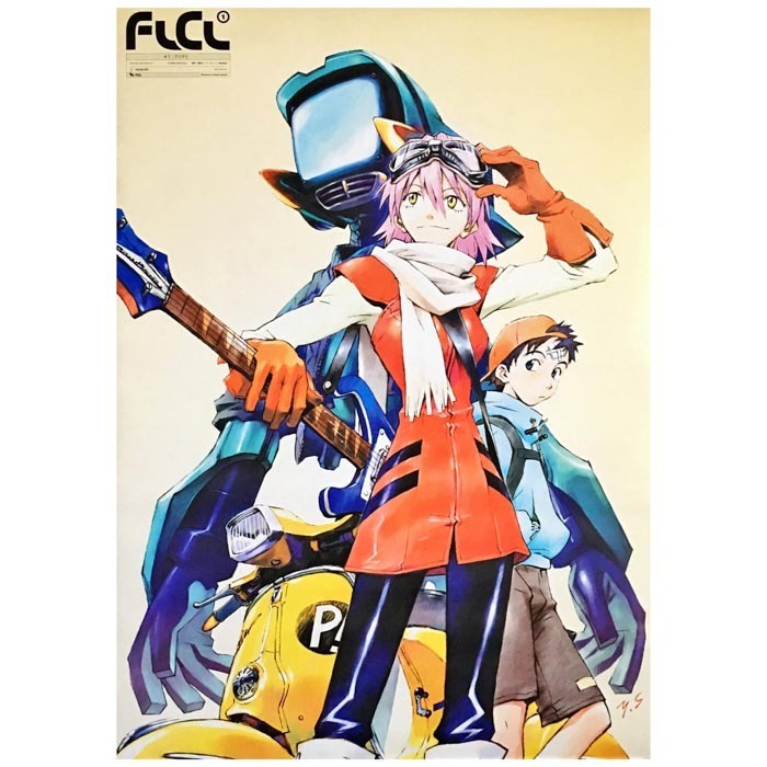 ◎FLCL/フリクリ ポスター5枚セット B2サイズ 貞本義行 ガイナックス