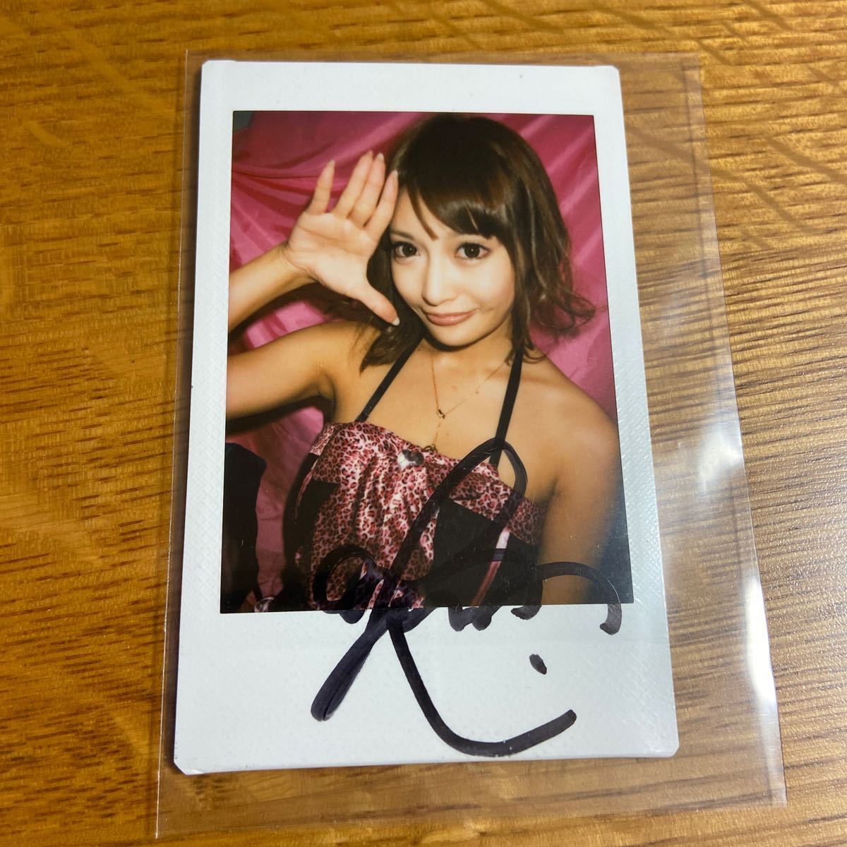 明日花キララ サイン チェキ 青