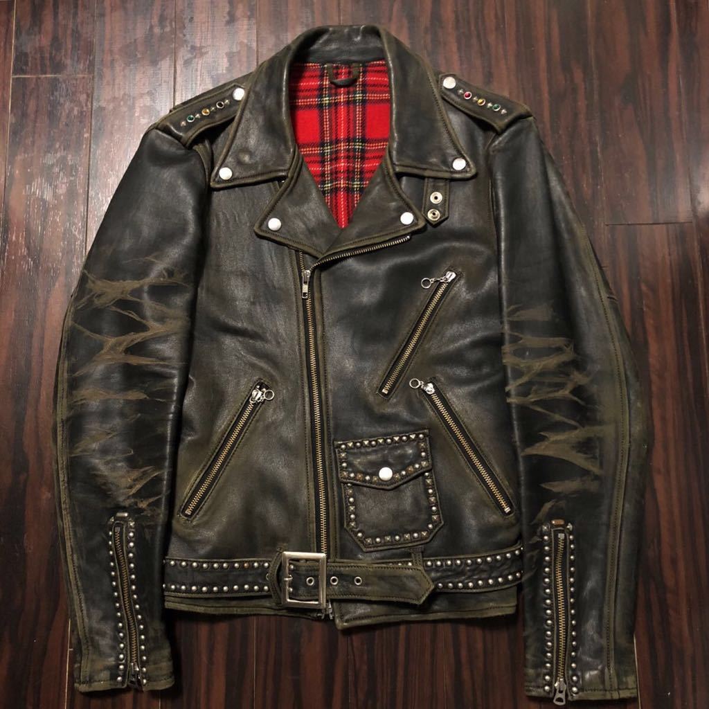 馬革×ラムファー アンダーカバーライダースジャケット UNDERCOVER