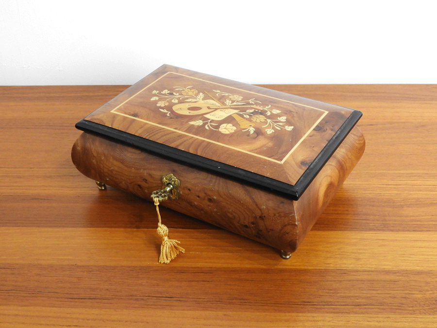 REUGE リュージュ 象嵌 オルゴール ジュエリーボックス REUGE