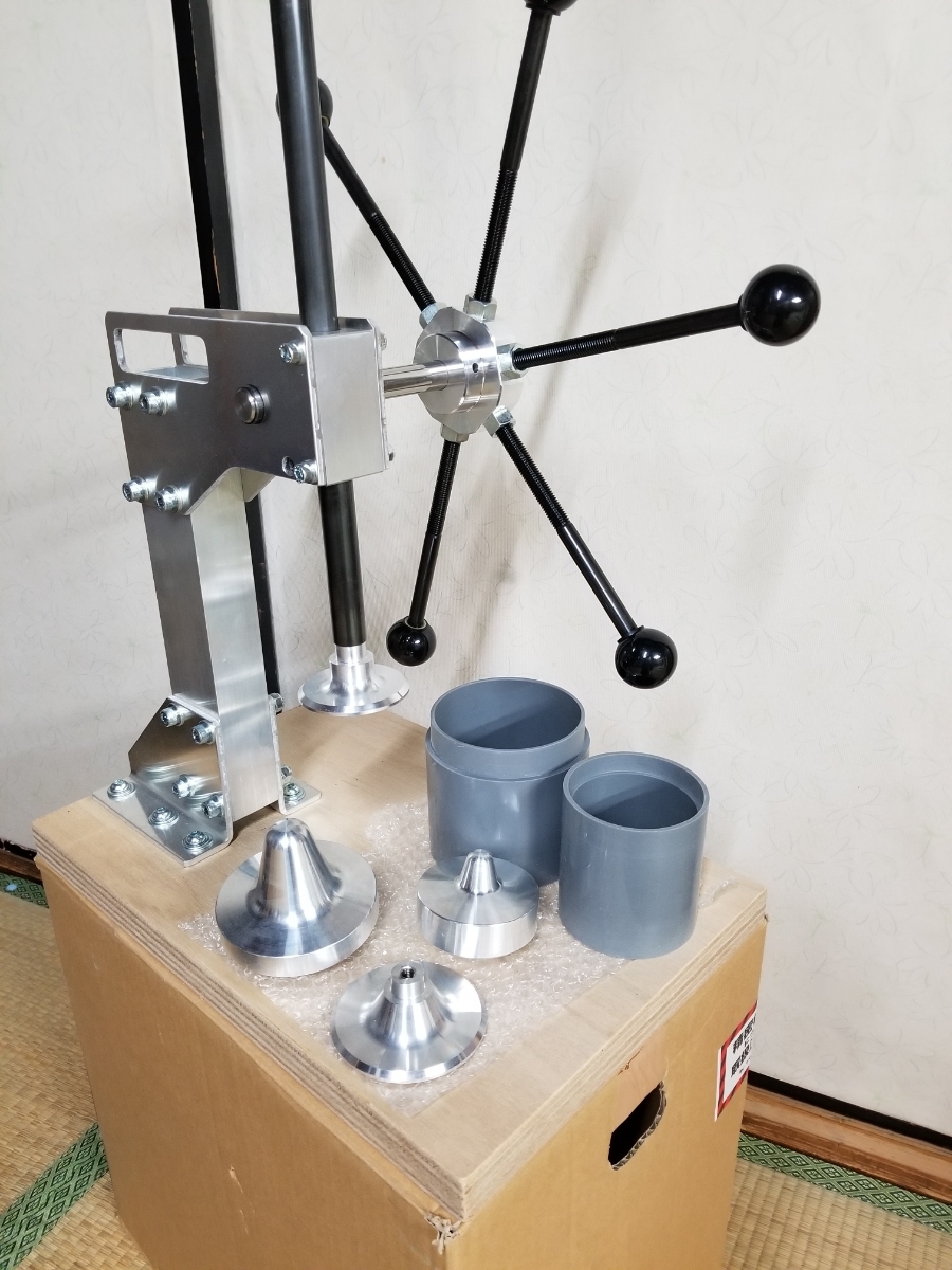 自作 菌糸ビン プレス機 注文 菌糸プレス機 自作 クワガタ カブト 菌糸