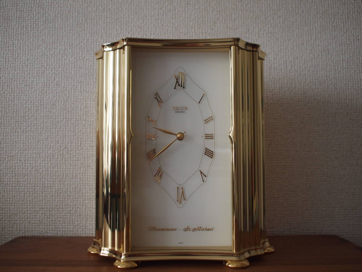 SEIKO 最高 DECOR 置時計 ウエストミンスター SEIKO DECOR 置時計