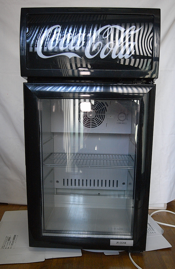 □【Coca-Colaネオン・LED搭載】Haier JR-CC25B 冷蔵庫 ☆CocaCola