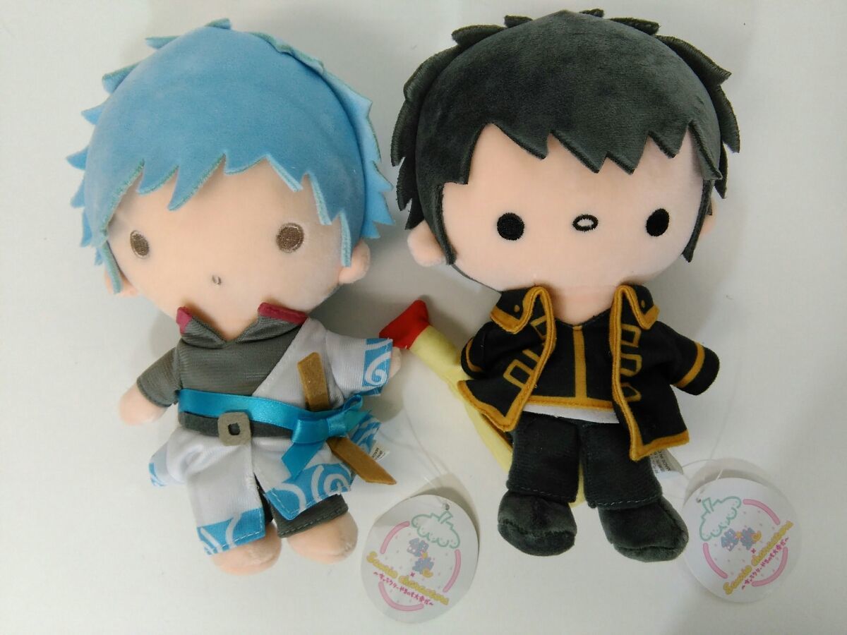 銀魂サンリオむにゅぐるみ おやすみ柄 万事屋セットコラボグッズ