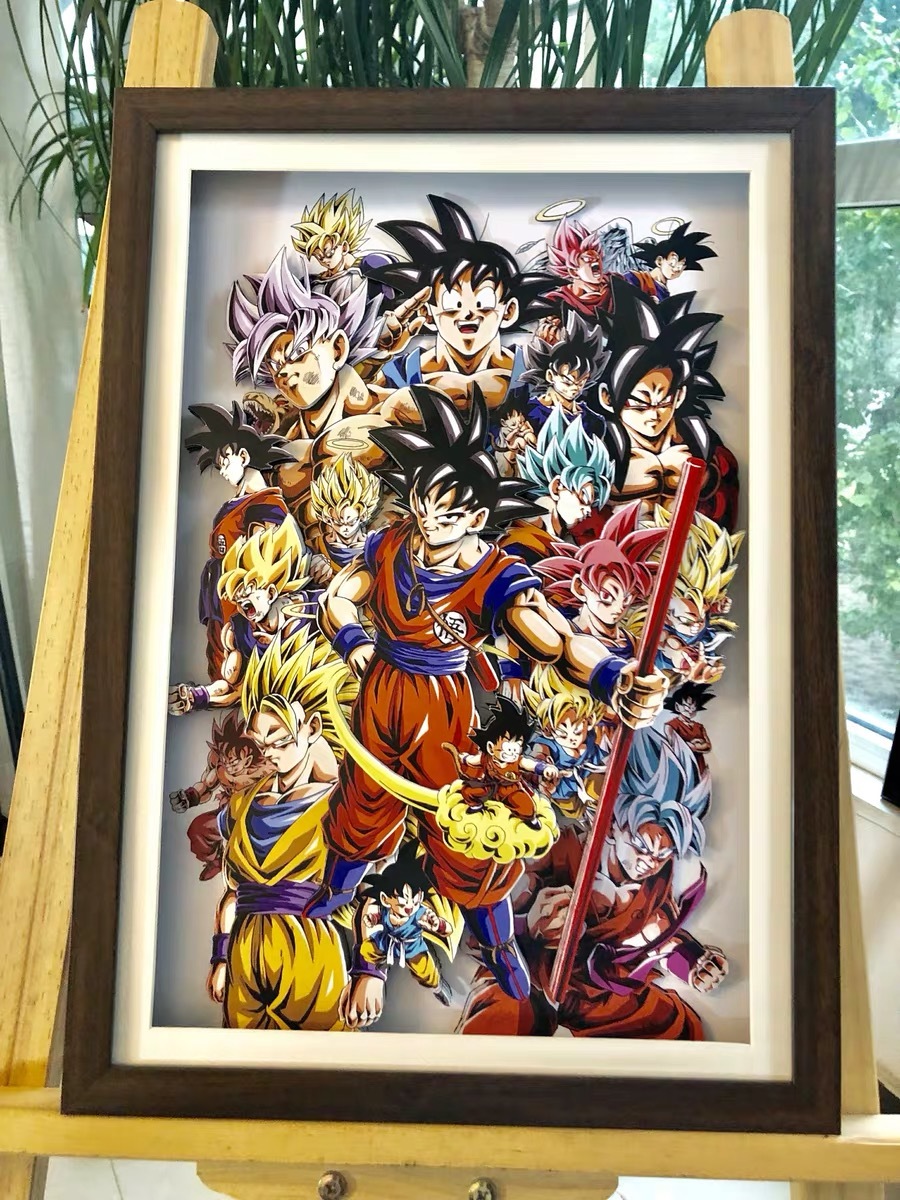 ドラゴンボール 孫悟空 アートフレーム 壁掛け3D絵 1点 ドラゴンボール