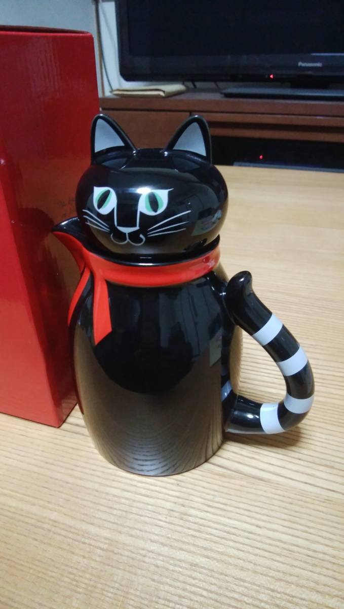 リサラーソン LISA LARSON ティーポット ポット CAT 猫 黒猫