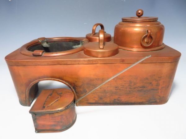 手打銅壺 長火鉢用銅壷 銅製 燗銅壷 酒燗器 懐石道具 古民具 時代物 酒