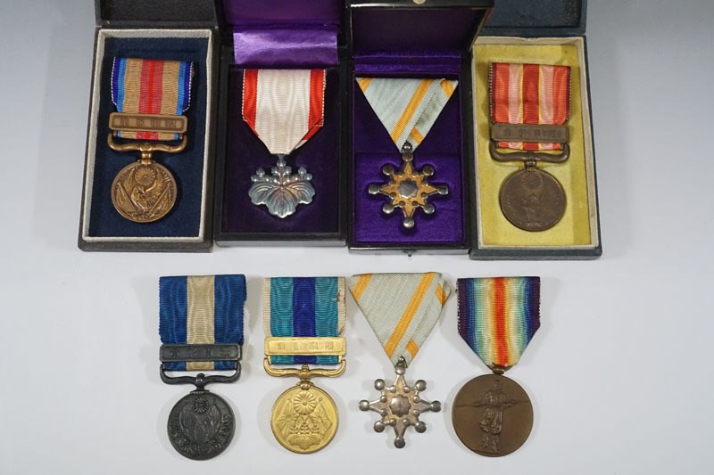 明治～ 勲記 陸軍 海軍 位記 勲七等青色桐葉章 勲八等白色桐葉章