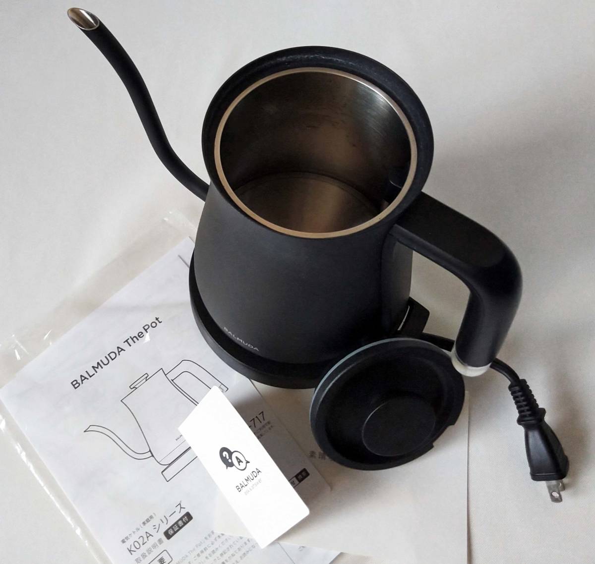 BALMUDA 電気ケトル ブラック 新品 未使用 【公式通販】
