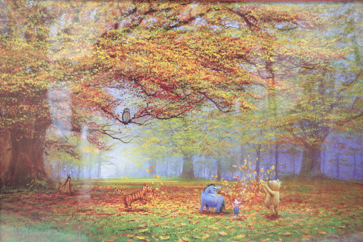 ピーター エレンショウ Peter Ellenshaw くまのプーさん 秋の紅葉 Pooh