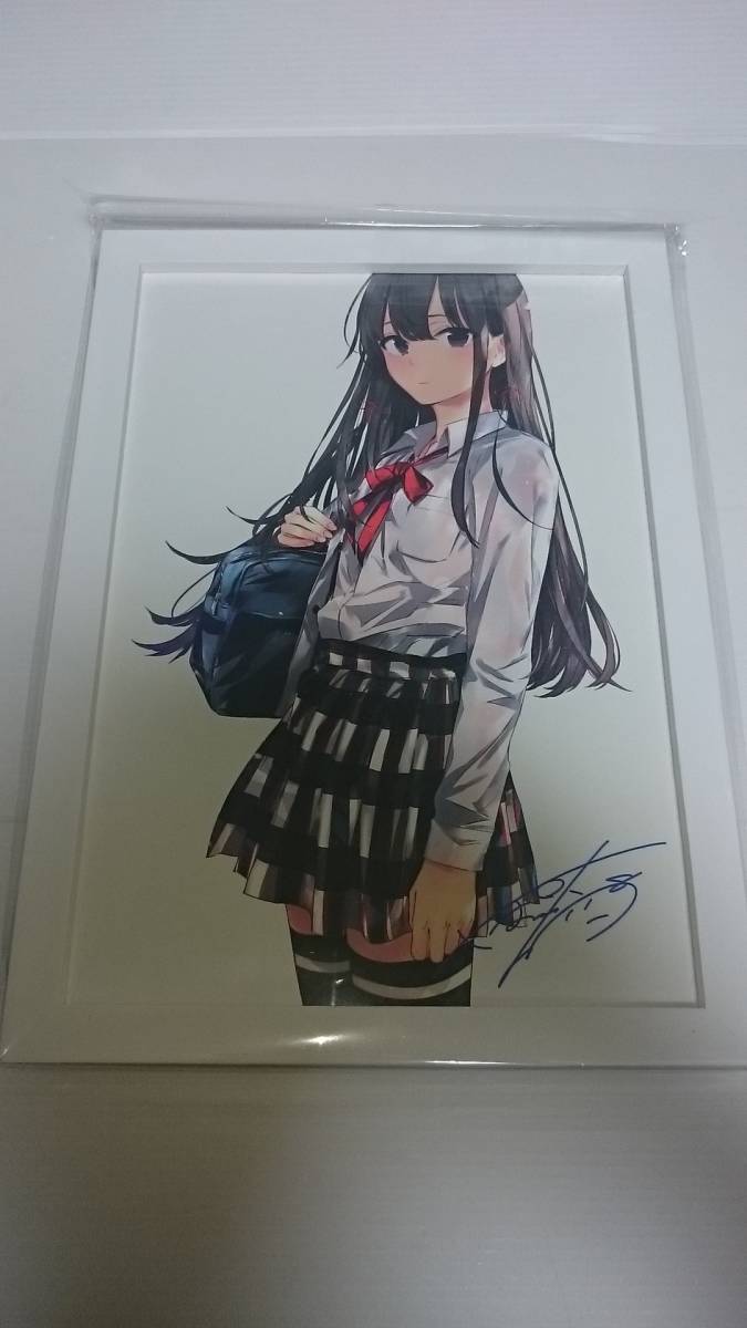 ぽんかん⑧展 雪ノ下雪乃 由比ヶ浜結衣 版上サイン入り ミニアート