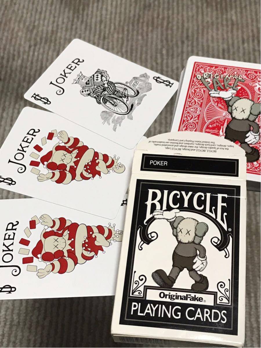 非売品】Original Fake 注文 トランプ カウズ KAWS バイスクル KAWS