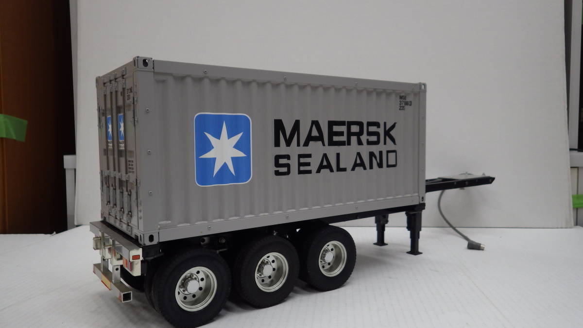 タミヤ 1/14 MAERSKコンテナトレーラー 1/14 Tamiya MAERSK 40-Foot