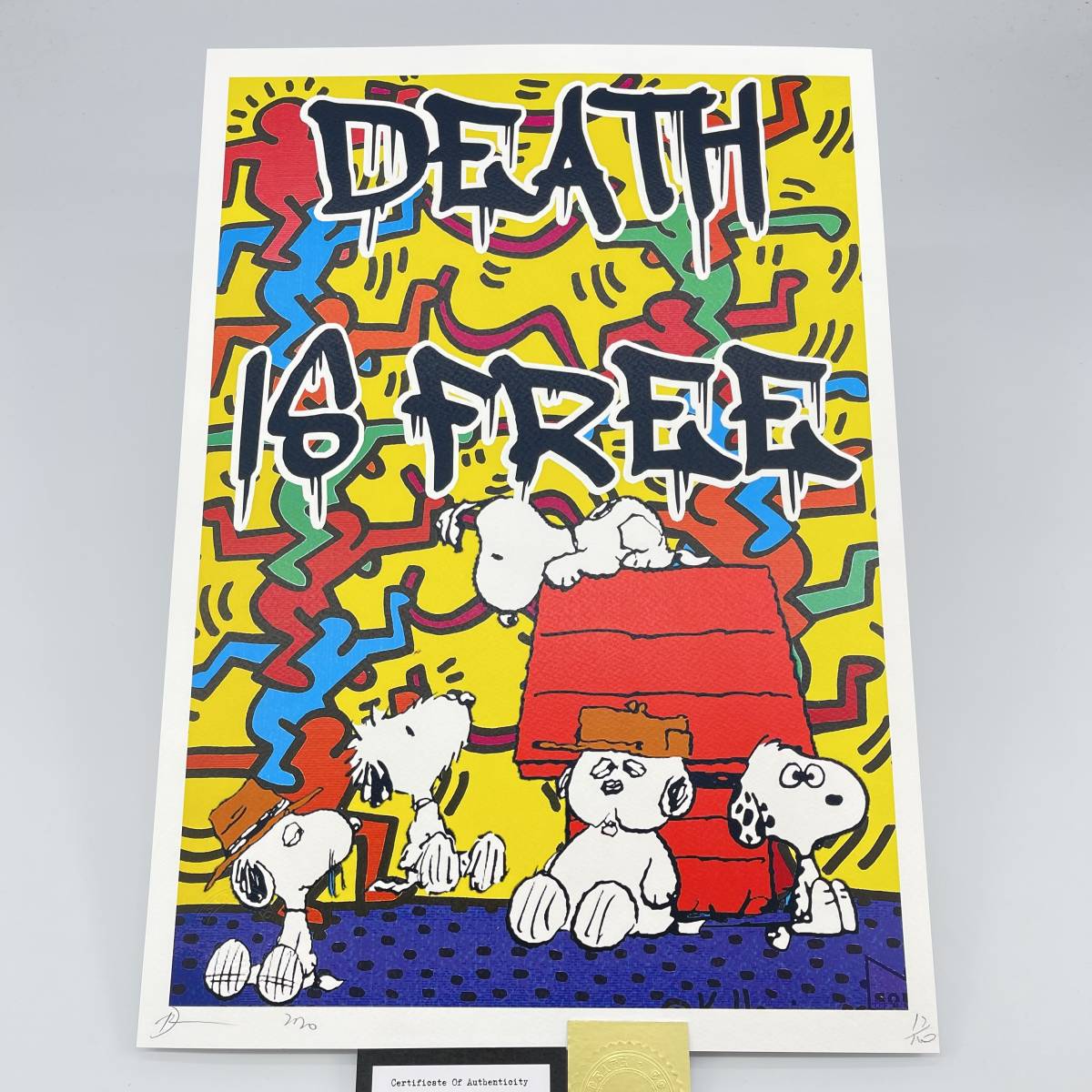 death nyc 世界限定100枚 キースヘリング スヌーピー ピーナッツ