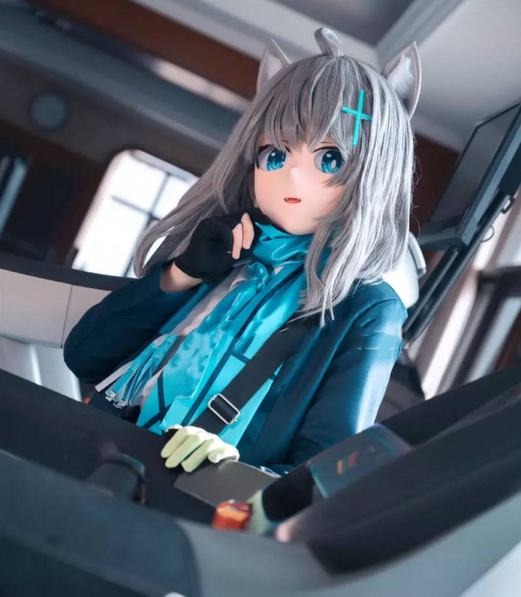 全頭面 鍵 衣装つき 月ノ美兎 コスチューム マスク コスプレ 着ぐるみ