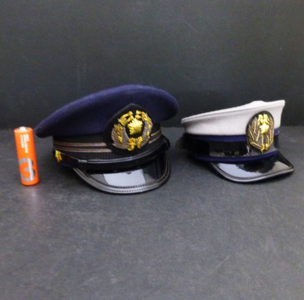 ミニチュア 警察 制帽 ミニ帽子 2個 ペア 警察官 婦警