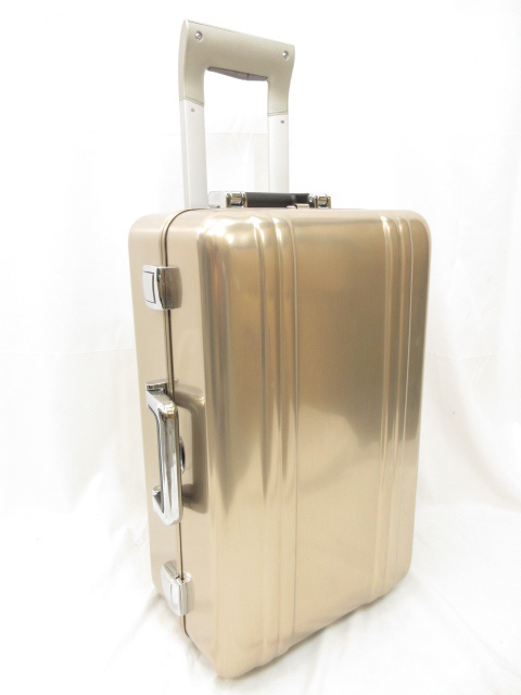 希少 ゼロハリバートン アルミ シャンパンゴールド キャリーケース