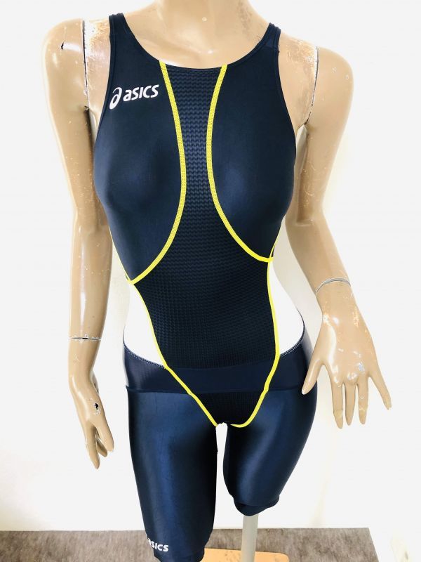 アシックス 競泳水着 スプラッシャー ハーフスパッツ レディース S