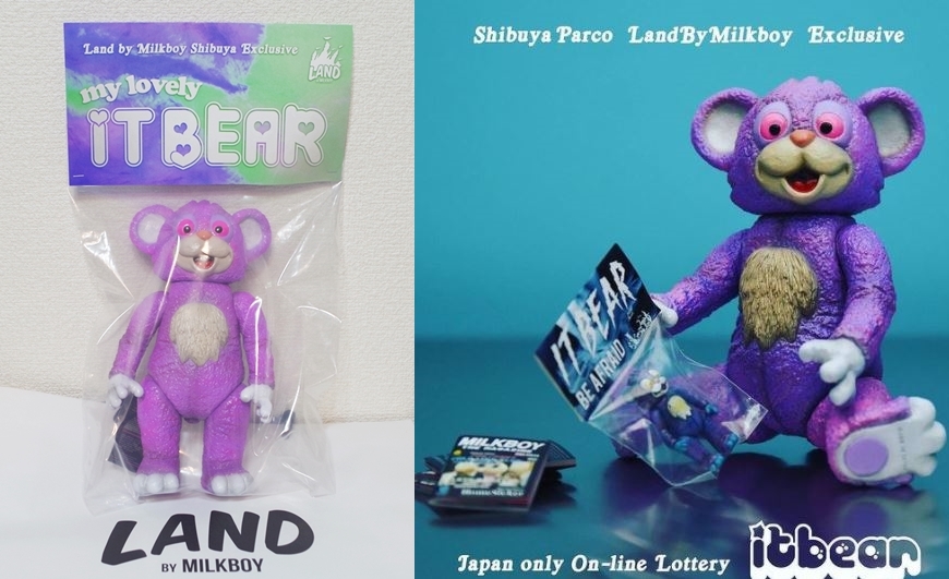 MILKBOYTOYS THE IT BEAR PURPLE 渋谷PARCO