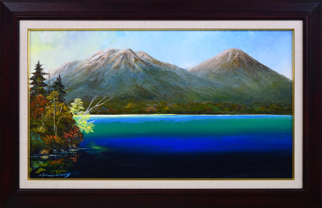 桜木稔 銀ろう梅 油絵 桜木稔、油絵 桜木稔 銀ろう梅 油絵 桜木稔 銀