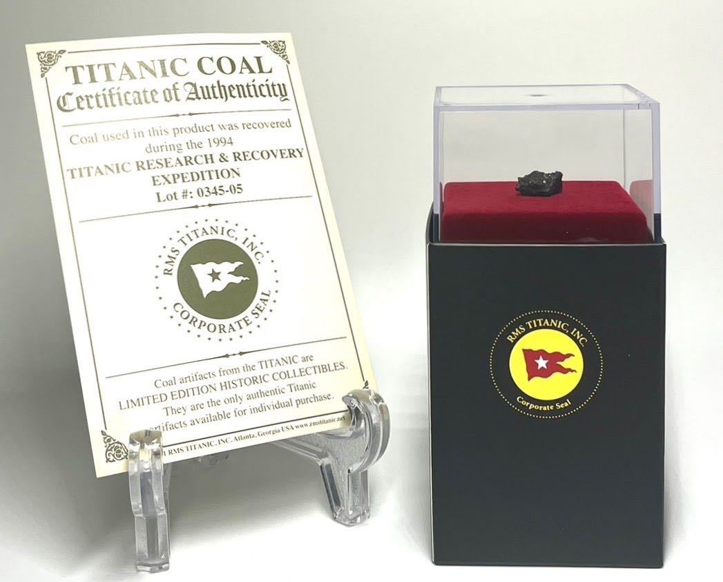 実物 タイタニック号 引き上げ品 石炭の破片 希少:サルベージ品