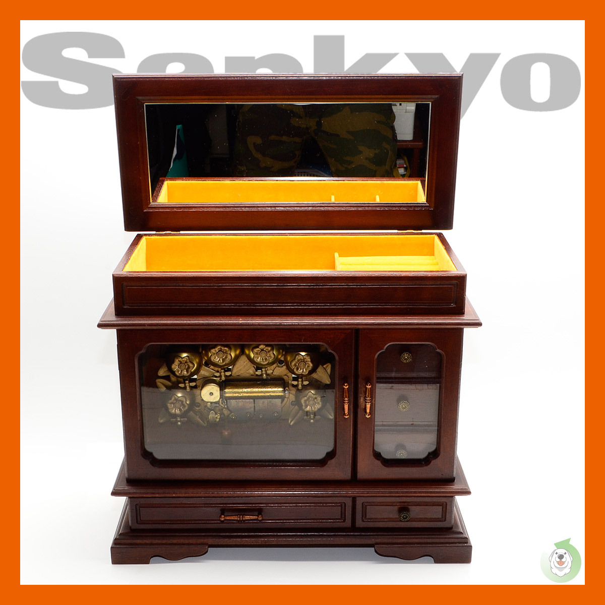 Sankyo オルゴールジュエリーボックス 美しき青きドナウ アンティーク