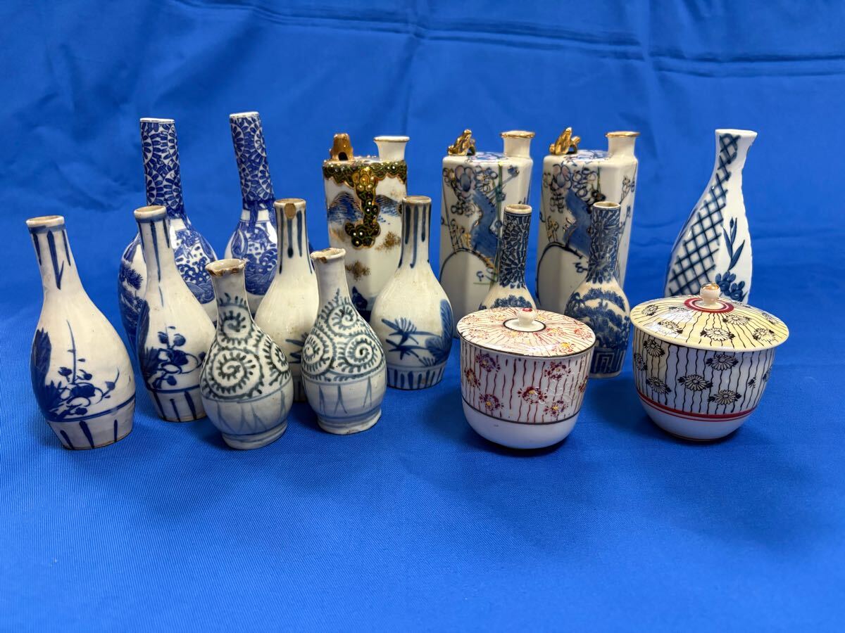 江戸前期古備前蝋燭徳利アンティーク骨董品酒器花生