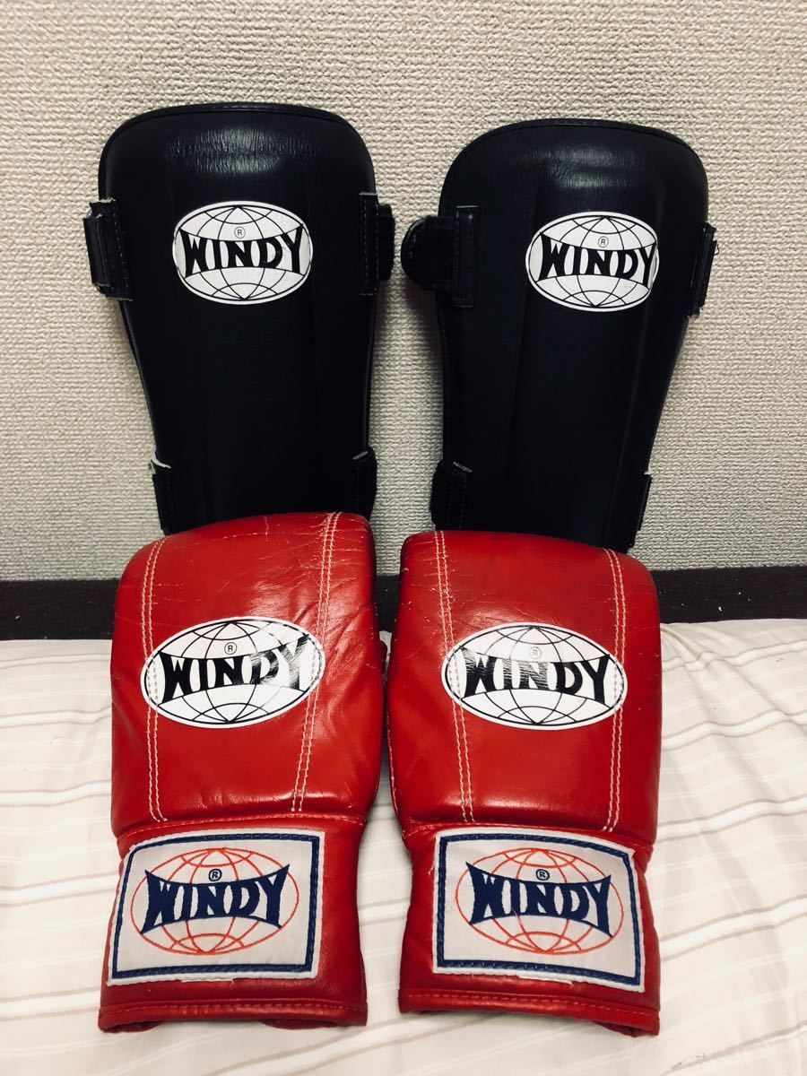 WINDY ボクシンググローブ レッグガードセット