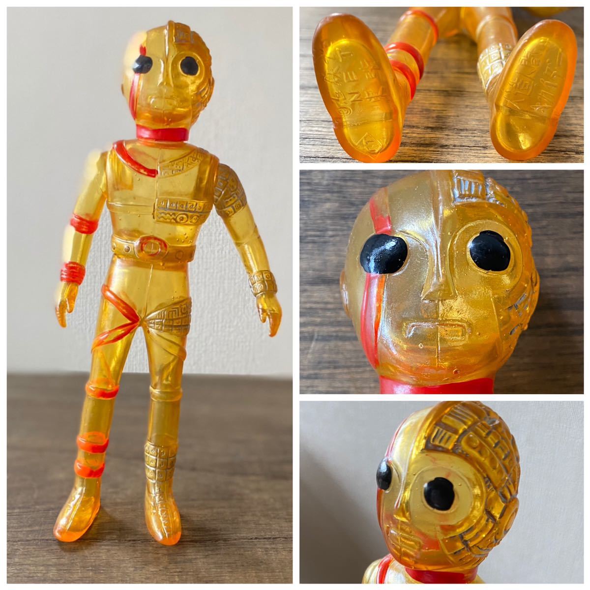 在庫最後 改造人間 キカイダー ソフビ スケルトン クリア 25cm