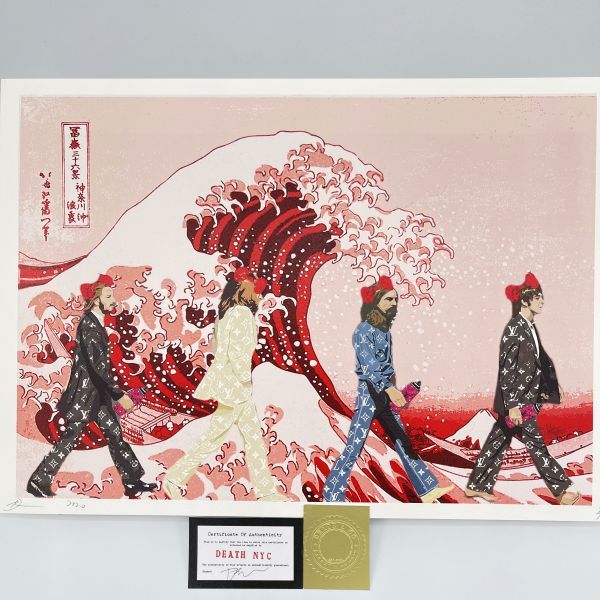 額込 世界限定100枚DEATH NYC アートポスター 現代アート 20 額込 世界