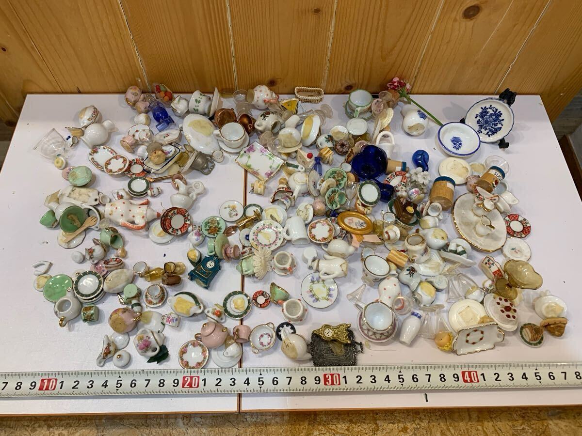 ペロペロ ままごと グリーンのカップ＆ソーサー ミニチュア 和ガラス