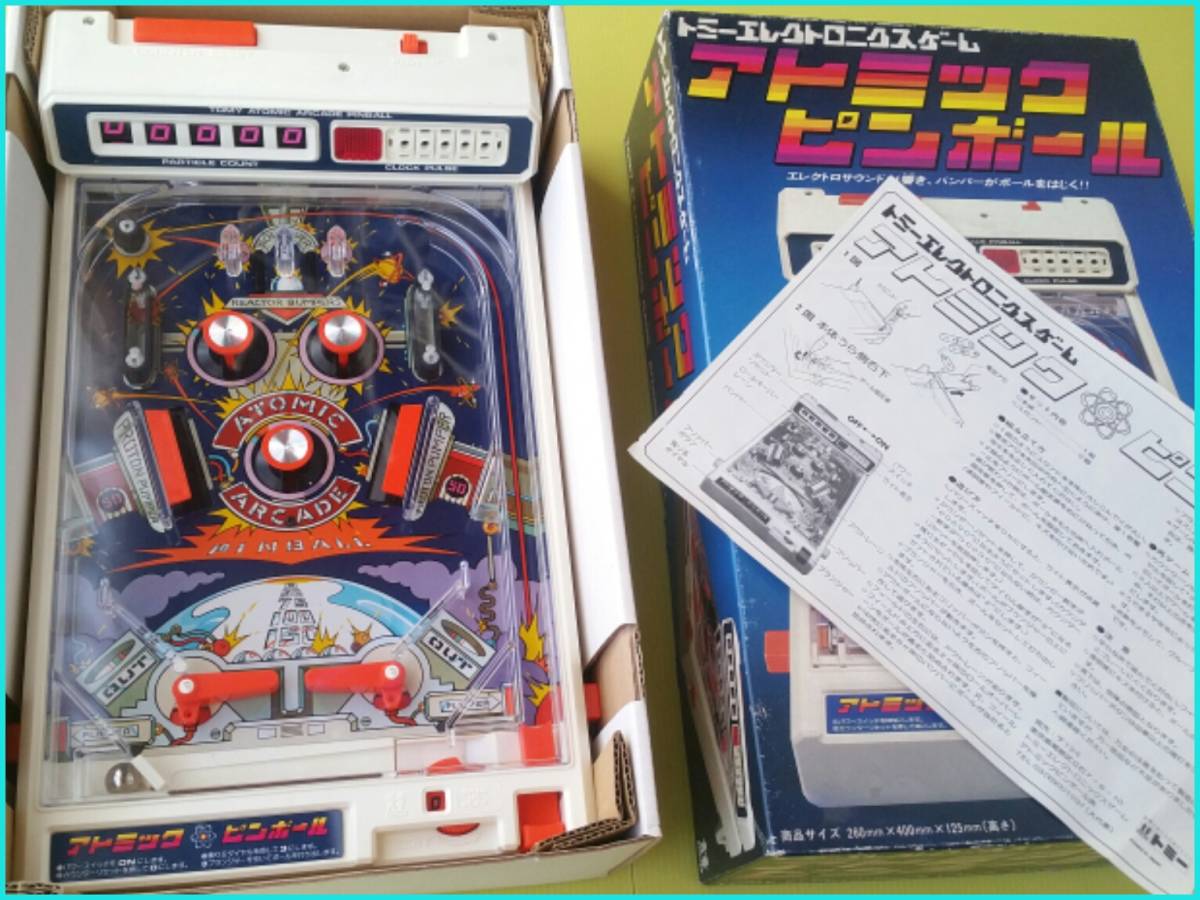 ヴィンテージ 1979年 トミー アトミック アーケード ピンボールマシン