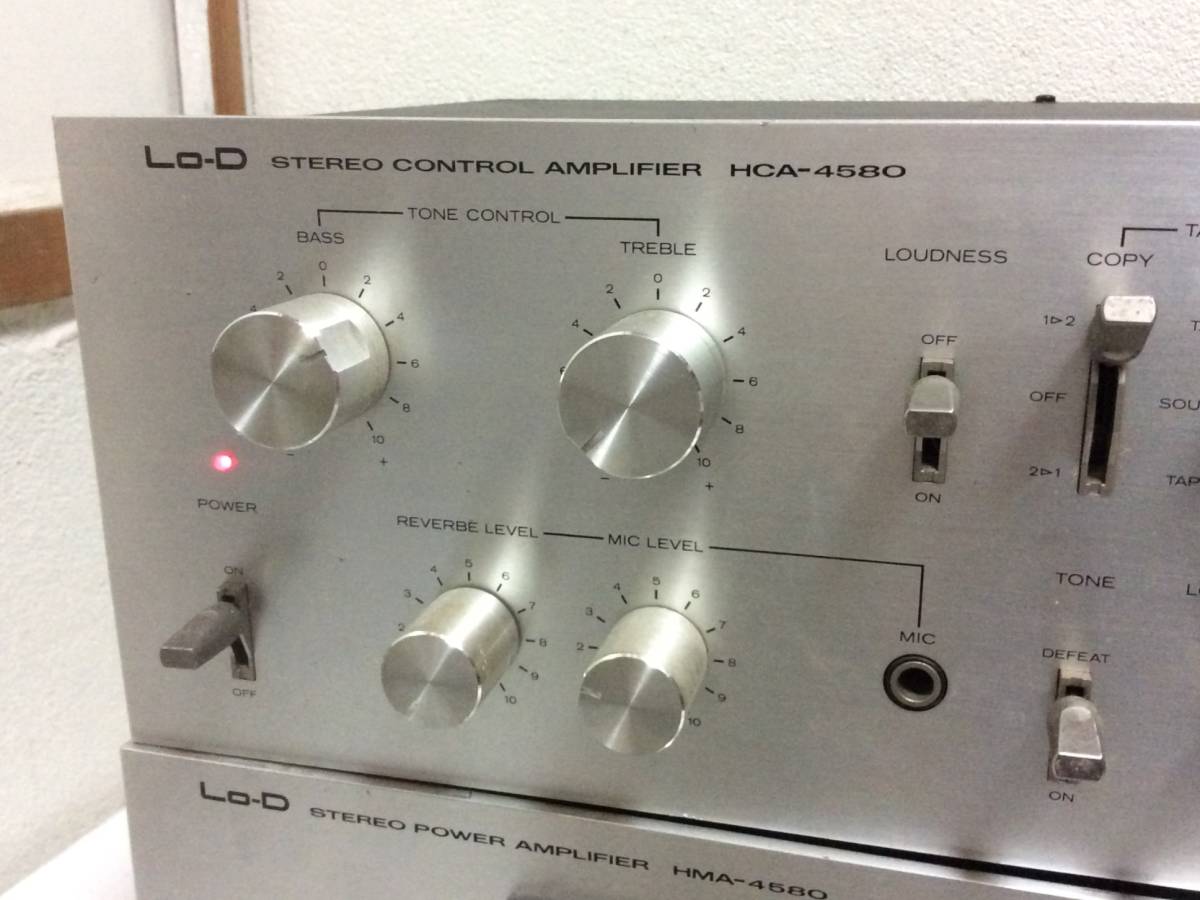 □2560□LO-D HCA-4580 STEREO CONTROL AMPLIFIER ステレオ アンプ