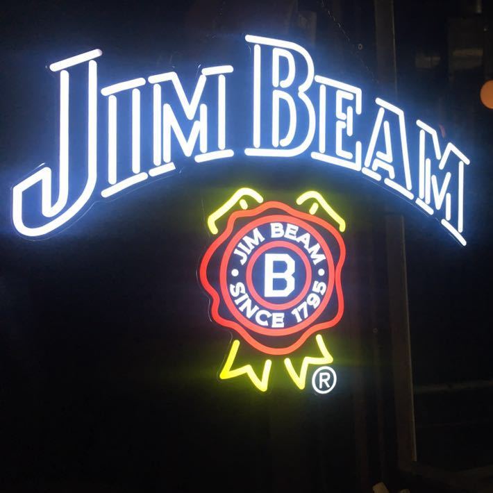 Jim Beam ネオン看板 大型 Jim Beam Beer Neon-Like LED Sign | Home