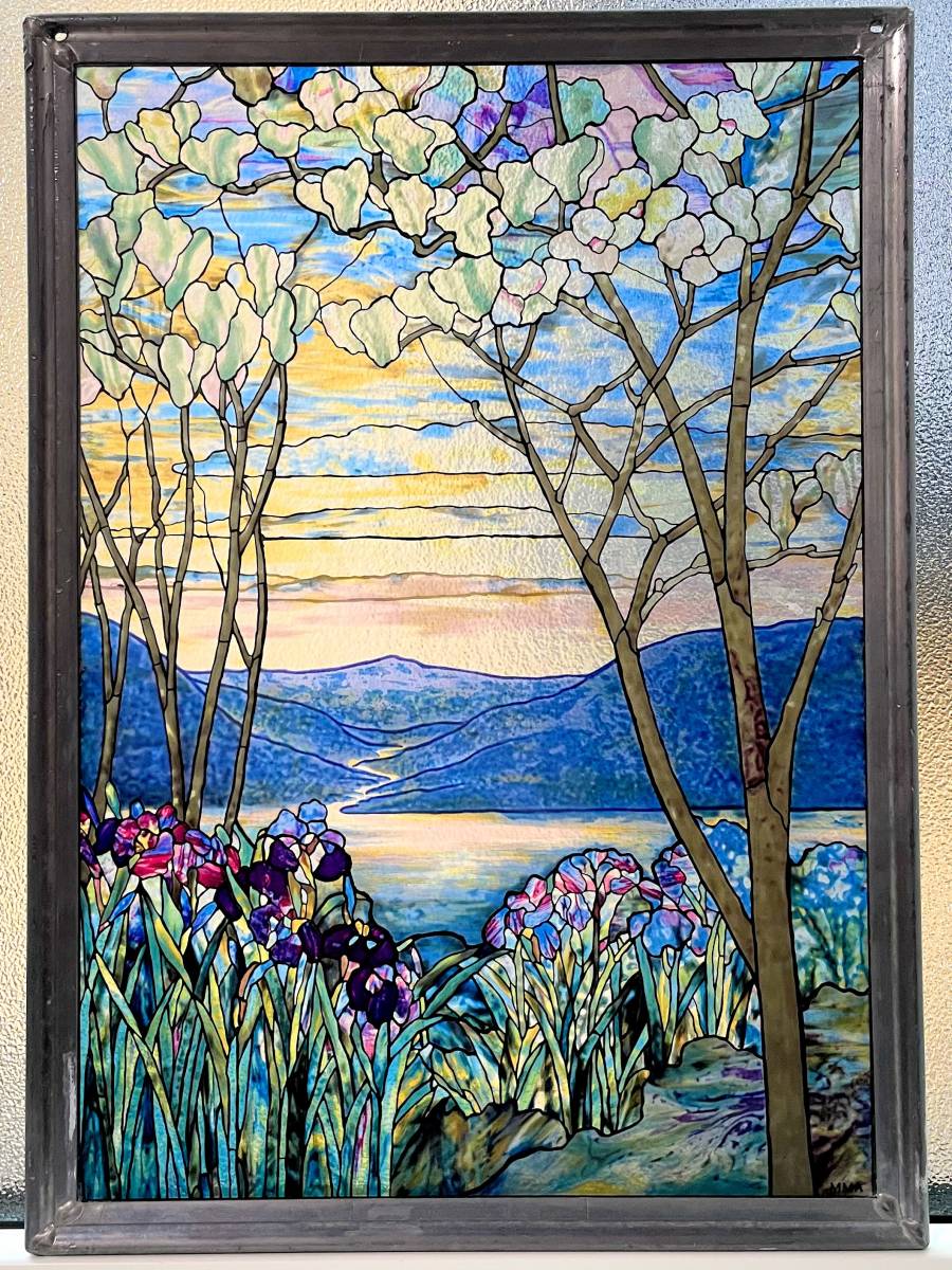 ステンドグラス Unicorn ユニコーン青の大判 グラスマスターズ社