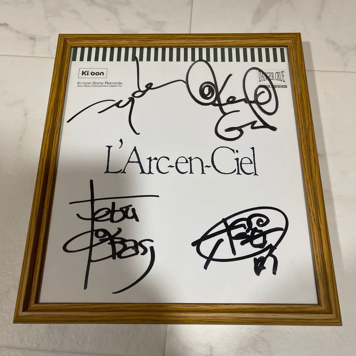 L'Arc〜en〜Ciel ラルク直筆サインken 【激レア】