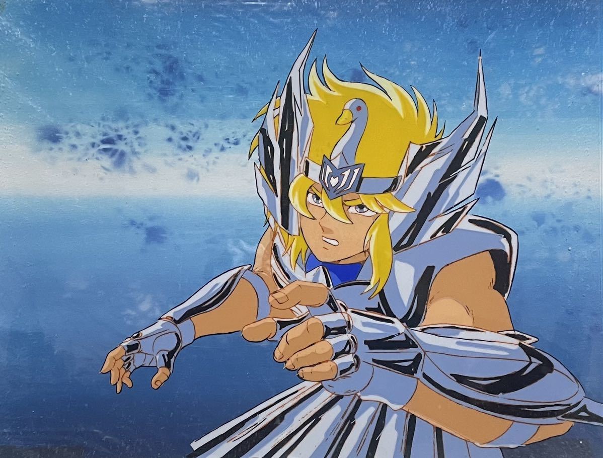 聖闘士星矢 キグナス氷河 セル画 動画 聖闘士星矢 キグナス氷河 セル画