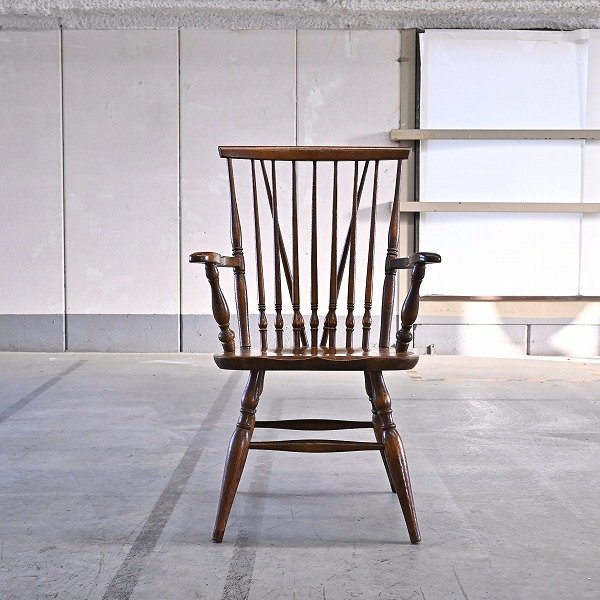 人気 飛騨産業 キツツキマーク 木製ウィンザーチェアー ベンチ 2人がけ